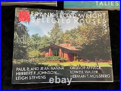 Frank Lloyd Wright Selected Houses Vols 1,3 & 5 Bruce Pfieffer + Yukio Futagawa