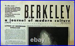 Frank Lloyd Wright, Sherwood / Berkeley A Journal of Modern Culture #1 1st 1948