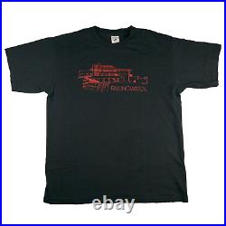 Frank Lloyd Wright Shirt Vtg 90s Fallingwater Beneficial T's Medium Black Red