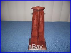 Frank Lloyd Wright Short Geometric Vase Historic Arts Casting Copper with Patina