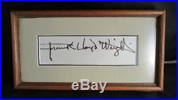 Frank Lloyd Wright Signature