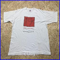 Frank Lloyd Wright Signature The Red Square Graphic Vintage T-shirt Mens XL