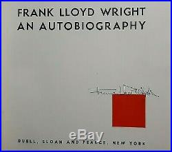 Frank Lloyd Wright Signed Book An Autobiography 1943 Coa From Jsa W Provenance