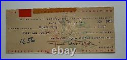 Frank Lloyd Wright Signed Check Farmers State Bank Dated Nov 13 1947
