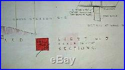 Frank Lloyd Wright Signed & Dated 1955 Original Drawing Of Tirranna Conn Pg 5