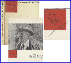 Frank Lloyd Wright Signed First Edition of The Natural