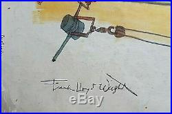 Frank Lloyd Wright Signed Fortune Magazine Journalist Francis Bello 1957 W Coa