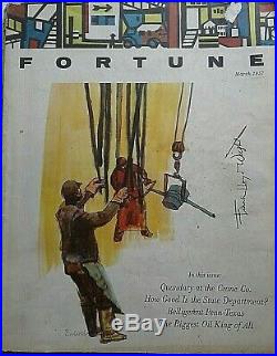 Frank Lloyd Wright Signed Fortune Magazine Journalist Francis Bello 1957 W Coa