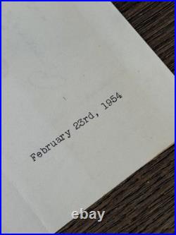 Frank Lloyd Wright Signed Letter 1954 to Robsjohn Gibbings TIME Design Legends