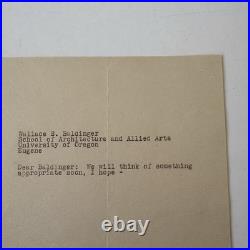 Frank Lloyd Wright Signed Letter Taliesin Letterhead October 20th 1947