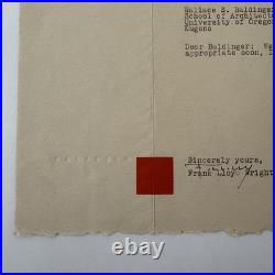 Frank Lloyd Wright Signed Letter Taliesin Letterhead October 20th 1947