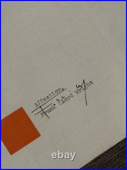 Frank Lloyd Wright Signed Letter Taliesin West January 12, 1955 New Year