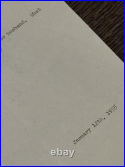 Frank Lloyd Wright Signed Letter Taliesin West January 12, 1955 New Year