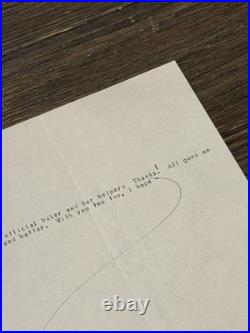 Frank Lloyd Wright Signed Letter Taliesin West June 12, 1954 Personal