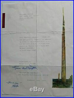 Frank Lloyd Wright Signed Letter To Benjamin Adelman Dated 11-5-1956 W Coa