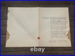 Frank Lloyd Wright Signed TLS 1930 Harlan Hale Yale Modern Architecture