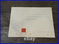 Frank Lloyd Wright Signed Taliesin Note to Architect Kenneth Day 1940 Rare