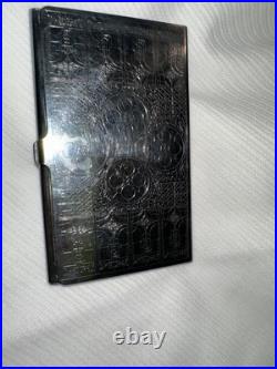 Frank Lloyd Wright Silver Card Case, Oak Park Ceiling Grille Design