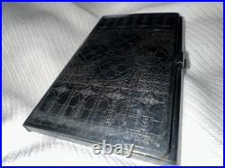 Frank Lloyd Wright Silver Card Case, Oak Park Ceiling Grille Design