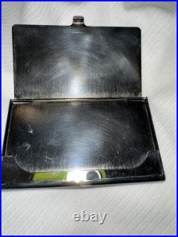 Frank Lloyd Wright Silver Card Case, Oak Park Ceiling Grille Design