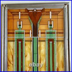 Frank Lloyd Wright Stained Glass/Bradley Mansion Skylight/WindowithTabletop/Used