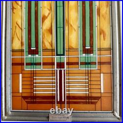 Frank Lloyd Wright Stained Glass/Bradley Mansion Skylight/WindowithTabletop/Used
