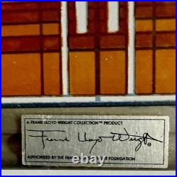 Frank Lloyd Wright Stained Glass/Bradley Mansion Skylight/WindowithTabletop/Used
