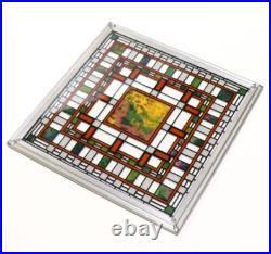 Frank Lloyd Wright Stained Glass Darwin D. Martin House Panel by Glassmasters
