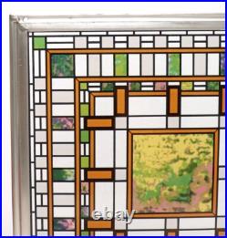 Frank Lloyd Wright Stained Glass Darwin D. Martin House Panel by Glassmasters