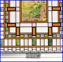 Frank Lloyd Wright Stained Glass Darwin D. Martin House Panel by Glassmasters