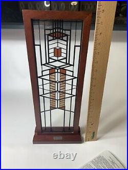 Frank Lloyd Wright Stained Glass Prairie Glassmasters 18 In Display
