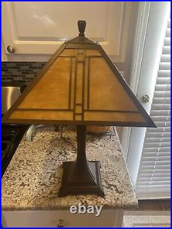 Frank Lloyd Wright Style Arts And Crafts Style Lamp Great Piece LOOK