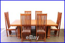 Frank Lloyd Wright Style Dining Room Table and Chairs