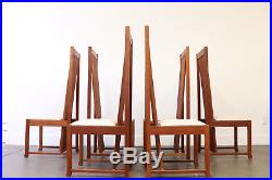 Frank Lloyd Wright Style Dining Room Table and Chairs