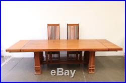 Frank Lloyd Wright Style Dining Room Table and Chairs