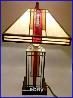 Frank Lloyd Wright Style Stained Glass, Frank Lloyd Wright Lamps Stained Glass