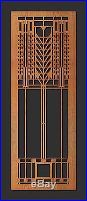 Frank Lloyd Wright TREE of LIFE WINDOW Design WALL HANGING Etched Wood 31x11