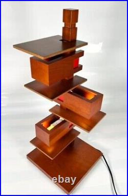 Frank Lloyd Wright Table Lighting TALIESIN 4 Cherry Brown Reproduct for Japan
