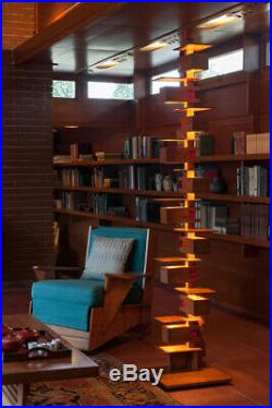 Frank Lloyd Wright Taliesin 2 Floor Lamp Cherry Wood