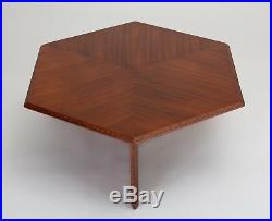 Frank Lloyd Wright Taliesin Hexagonal Coffee Table Mid Century Heritage Henredon