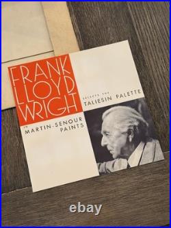 Frank Lloyd Wright Taliesin Palette Martin-Senour Paints 1950s Schumacher Rare