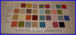 Frank Lloyd Wright Taliesin Palette Martin-Senour Paints 1950s Schumacher Rare