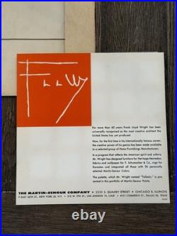 Frank Lloyd Wright Taliesin Palette Martin-Senour Paints 1950s Schumacher Rare Frank Lloyd Wright Taliesin Palette Martin-Senour Paints 1950s Schumacher Rare