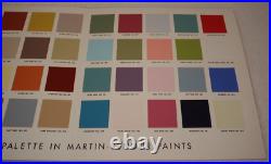 Frank Lloyd Wright Taliesin Palette Martin-Senour Paints 1950s Schumacher Rare