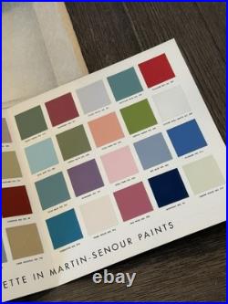 Frank Lloyd Wright Taliesin Palette Martin-Senour Paints 1950s Schumacher Rare