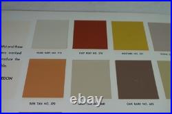 Frank Lloyd Wright Taliesin Palette Martin-Senour Paints 1950s Schumacher Rare