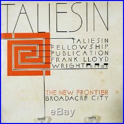 Frank Lloyd Wright / Taliesin Taliesin Fellowship Publication The New 1st 1940