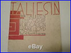 Frank Lloyd Wright Taliesin Vol 1 No 2 1941 Architecture Art