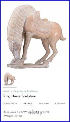 Frank Lloyd Wright Tang Dynasty Tomb Standing Horse Statue 13 Figurine NEW