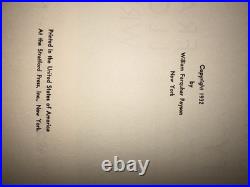 Frank Lloyd Wright / The Disappearing City 1st Edition 1932